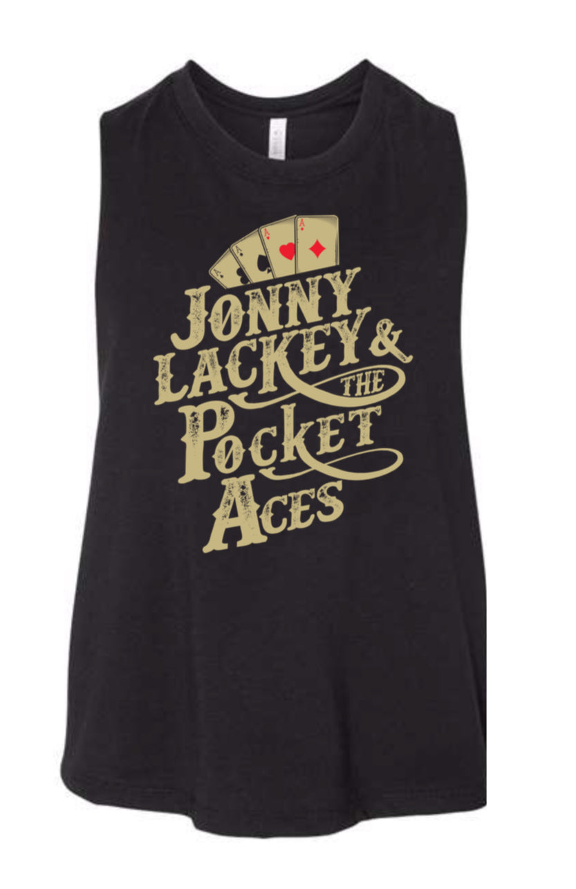 Black Pocket Aces Tank Top (Woman’s)