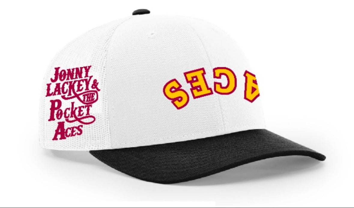 Red/Gold Aces Hat (Upside Down)