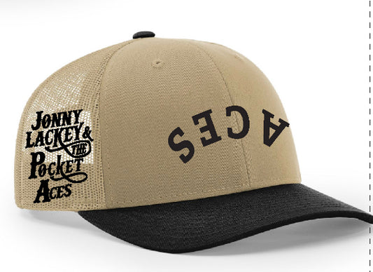 Tan Aces Hat (Upside Down)