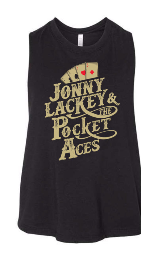 Black Pocket Aces Tank Top (Woman’s)